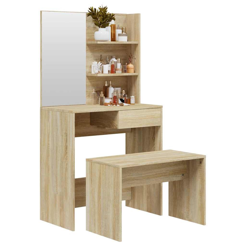 Ensemble de coiffeuse Chêne Sonoma 74,5x40x141 cm - XIOS