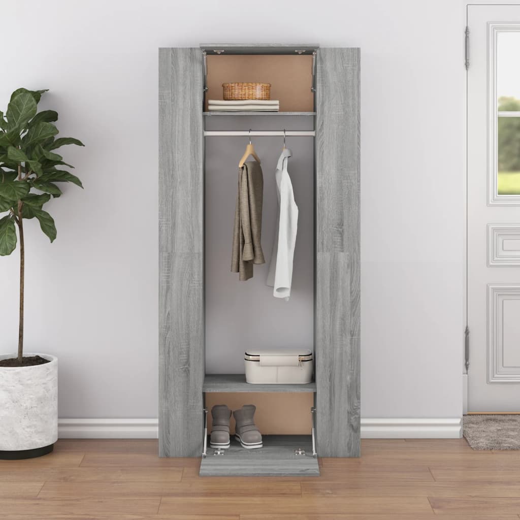 Armoires de couloir 2 pcs Sonoma gris Bois d'ingénierie - XIOS