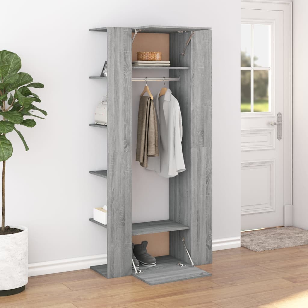 Armoires de couloir 2 pcs Sonoma gris Bois d'ingénierie - XIOS