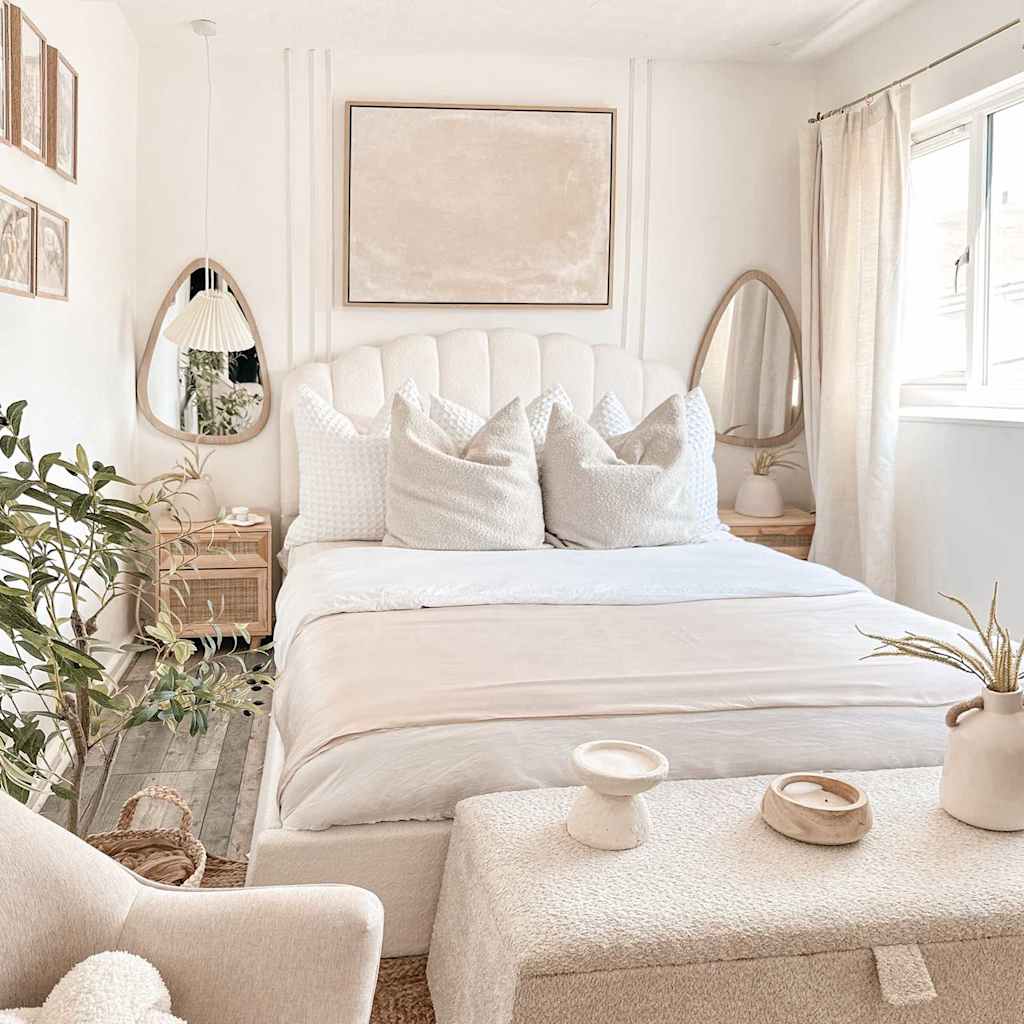 Tables de chevet 2 pcs Marron Bois pin massif et rotin naturel - XIOS