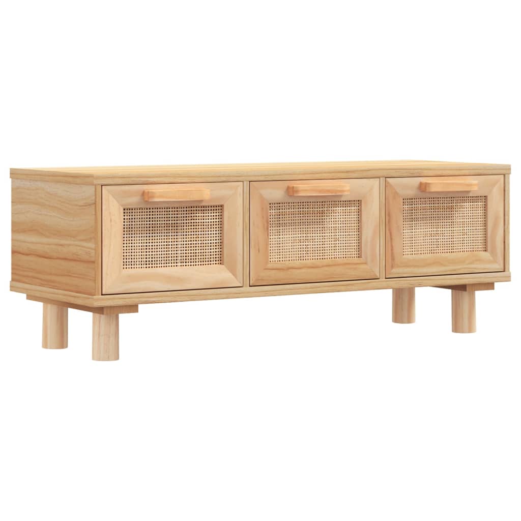 Table basse Marron 80x40x30 cm Bois d'ingénierie et pin massif XIOS