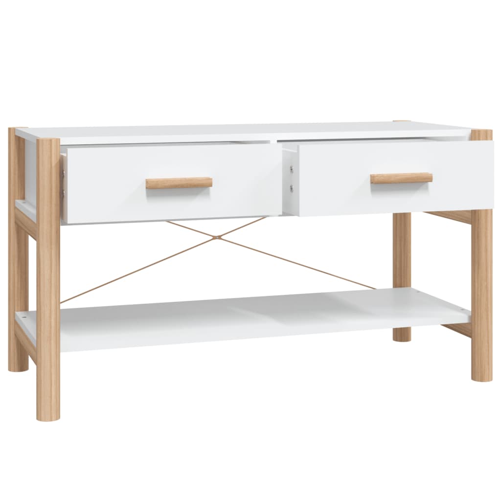 Meuble TV Blanc 82x38x45 cm Bois d'ingénierie - XIOS