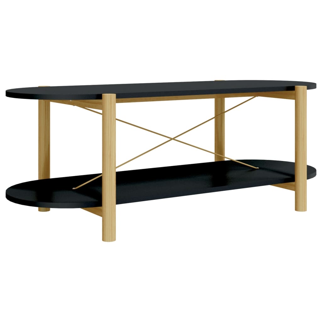 Table basse Noir 110x48x40 cm Bois d'ingénierie - XIOS
