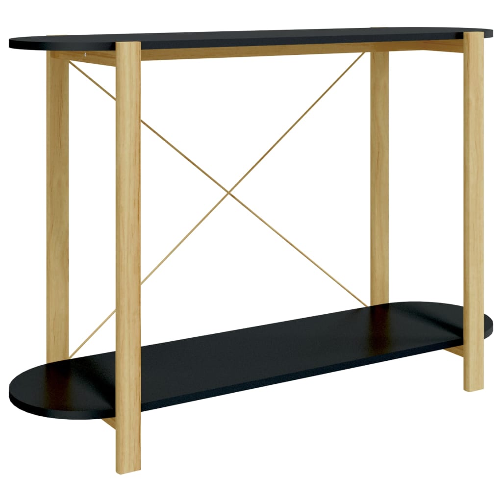 Table console Noir 110x38x75 cm Bois d'ingénierie - XIOS