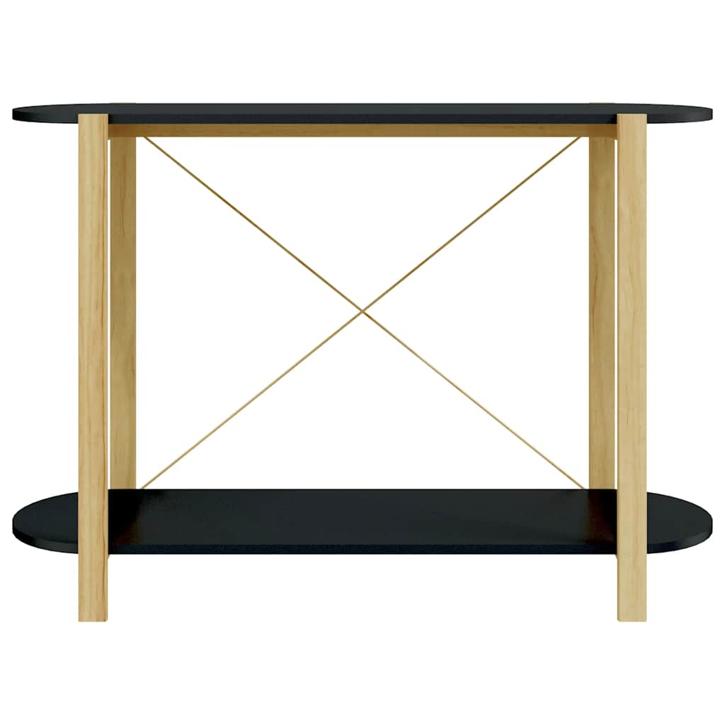Table console Noir 110x38x75 cm Bois d'ingénierie - XIOS