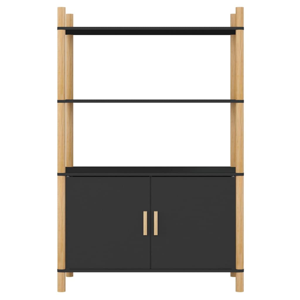 Buffet haut Noir 80x40x121 cm Bois d'ingénierie - XIOS