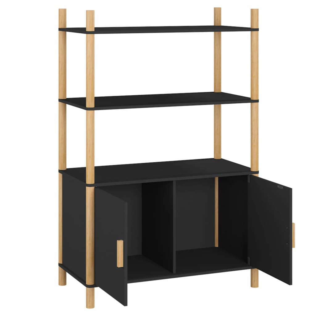 Buffet haut Noir 80x40x121 cm Bois d'ingénierie - XIOS