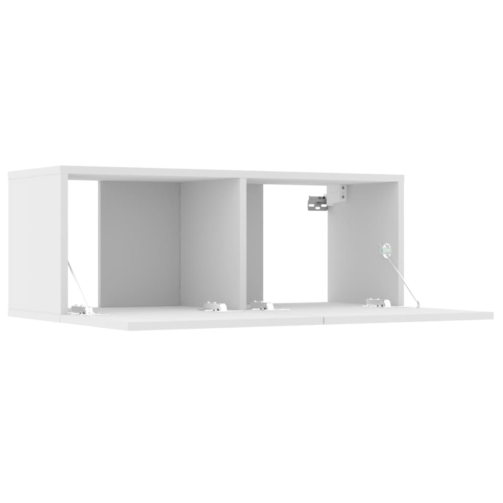 Meubles TV 4 pcs blanc 80x30x30 cm bois d'ingénierie - XIOS