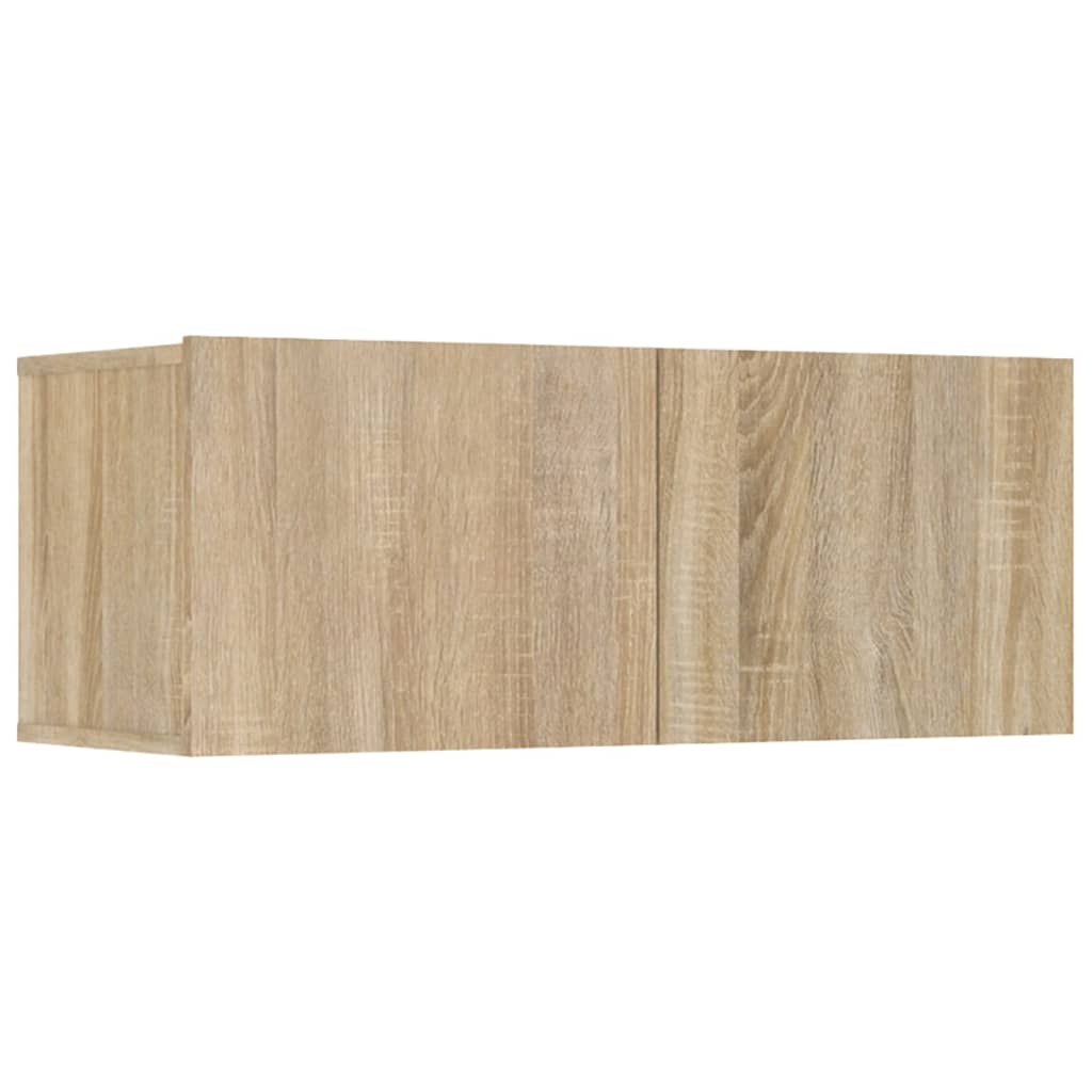 Meubles TV 4 pcs chêne sonoma 80x30x30 cm bois d'ingénierie - XIOS