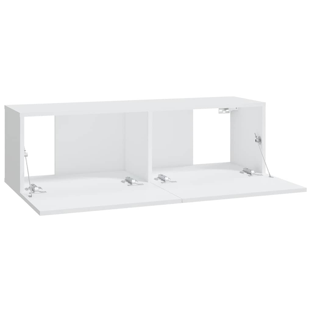 Meubles TV muraux 4 pcs blanc 100x30x30 cm