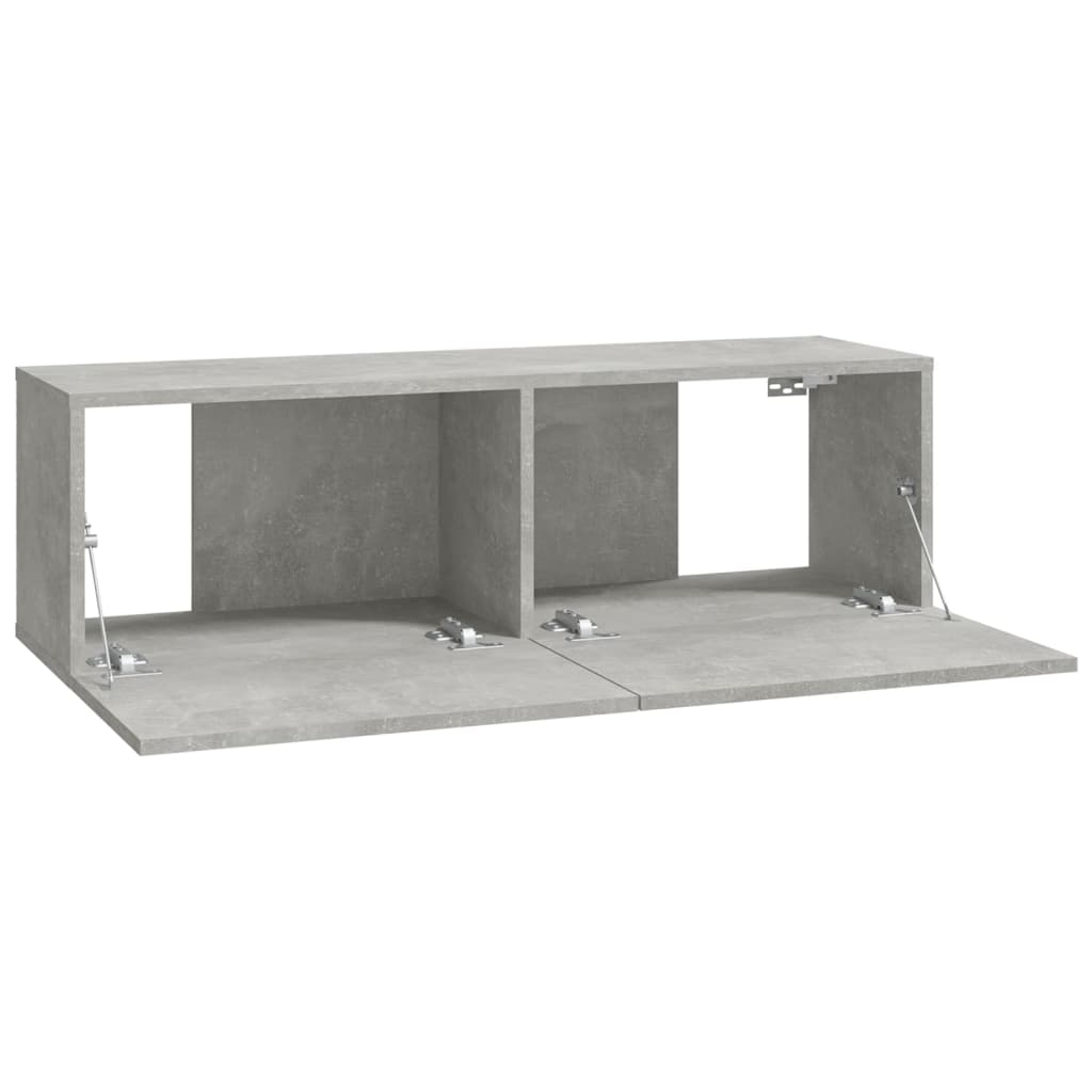 Meubles TV muraux 4 pcs Gris béton 100x30x30 cm - XIOS