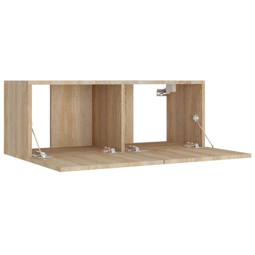 Ensemble de meubles TV 4 pcs Chêne sonoma Bois d'ingénierie - XIOS