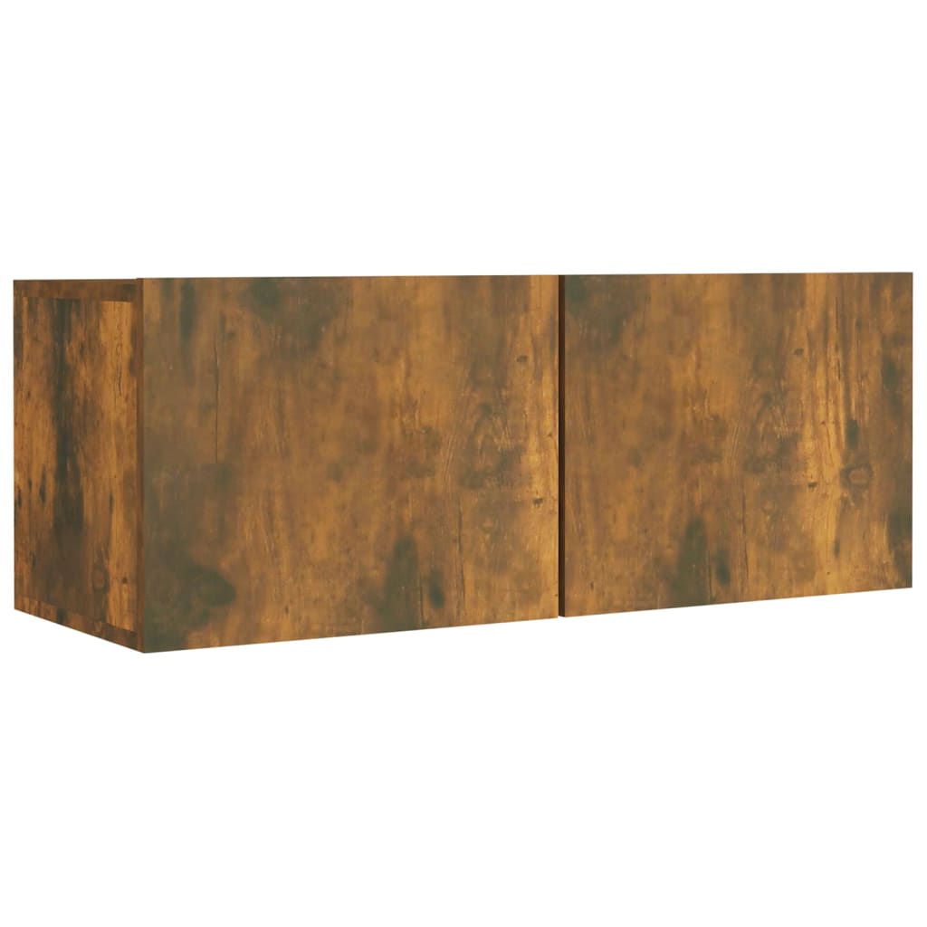 Ensemble de meubles TV 4 pcs Chêne fumé Bois d'ingénierie - XIOS