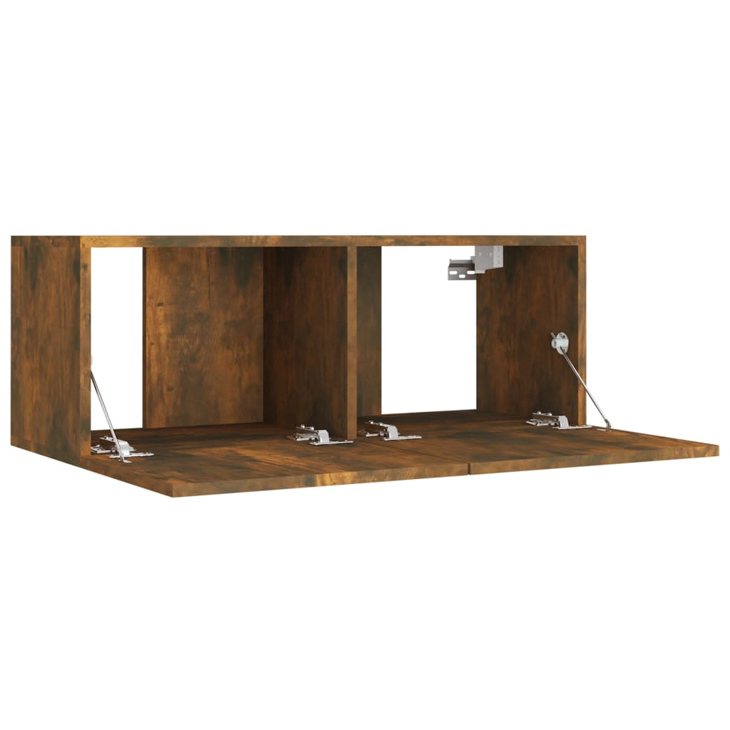Ensemble de meubles TV 4 pcs Chêne fumé Bois d'ingénierie - XIOS