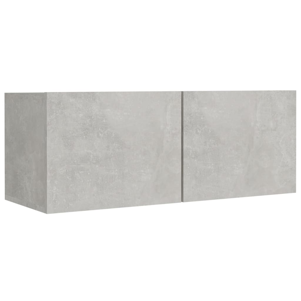 Ensemble de meubles TV 8 pcs Gris béton Bois d'ingénierie - XIOS