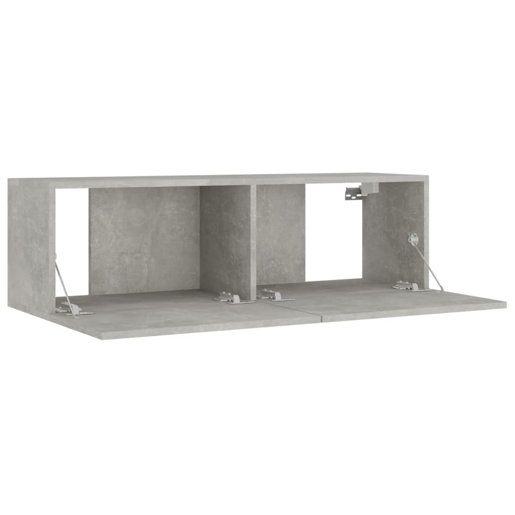 Ensemble de meubles TV 8 pcs Gris béton Bois d'ingénierie - XIOS