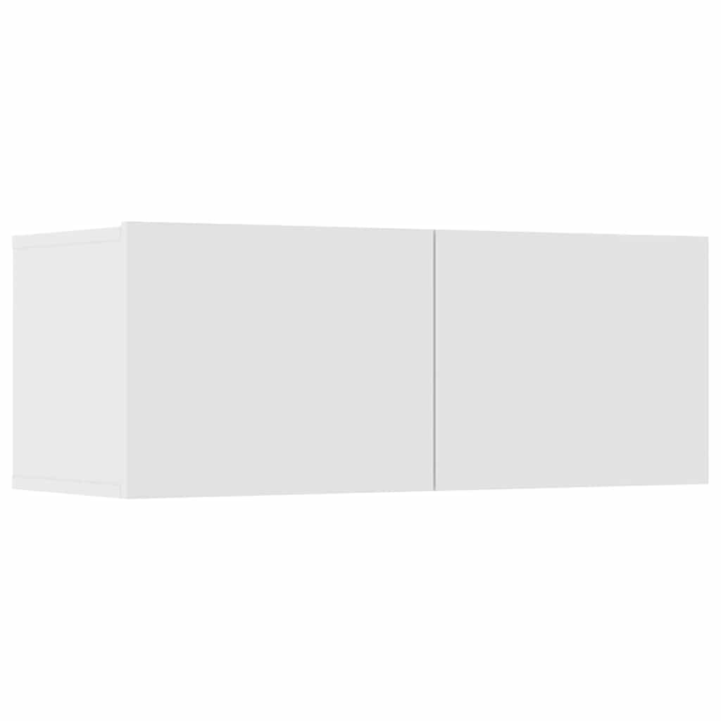 Ensemble de meubles TV 8 pcs Blanc Bois d'ingénierie