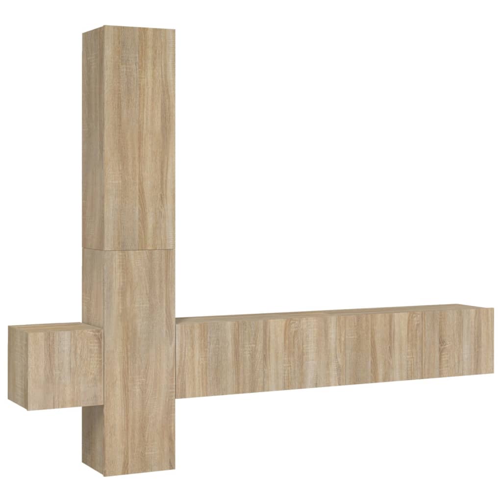 Ensemble de meubles TV 5 pcs Chêne sonoma Bois d'ingénierie - XIOS