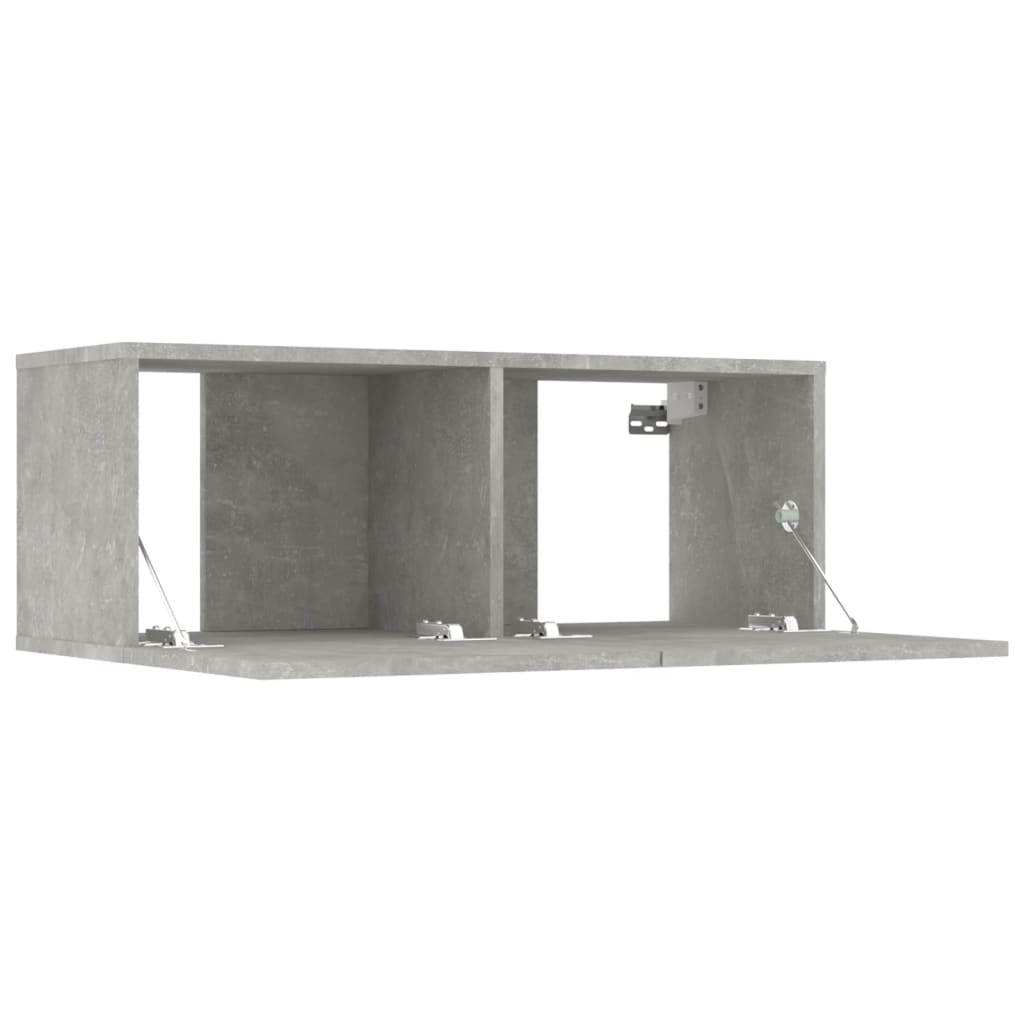 Ensemble de meubles TV 8 pcs Gris béton Bois d'ingénierie - XIOS