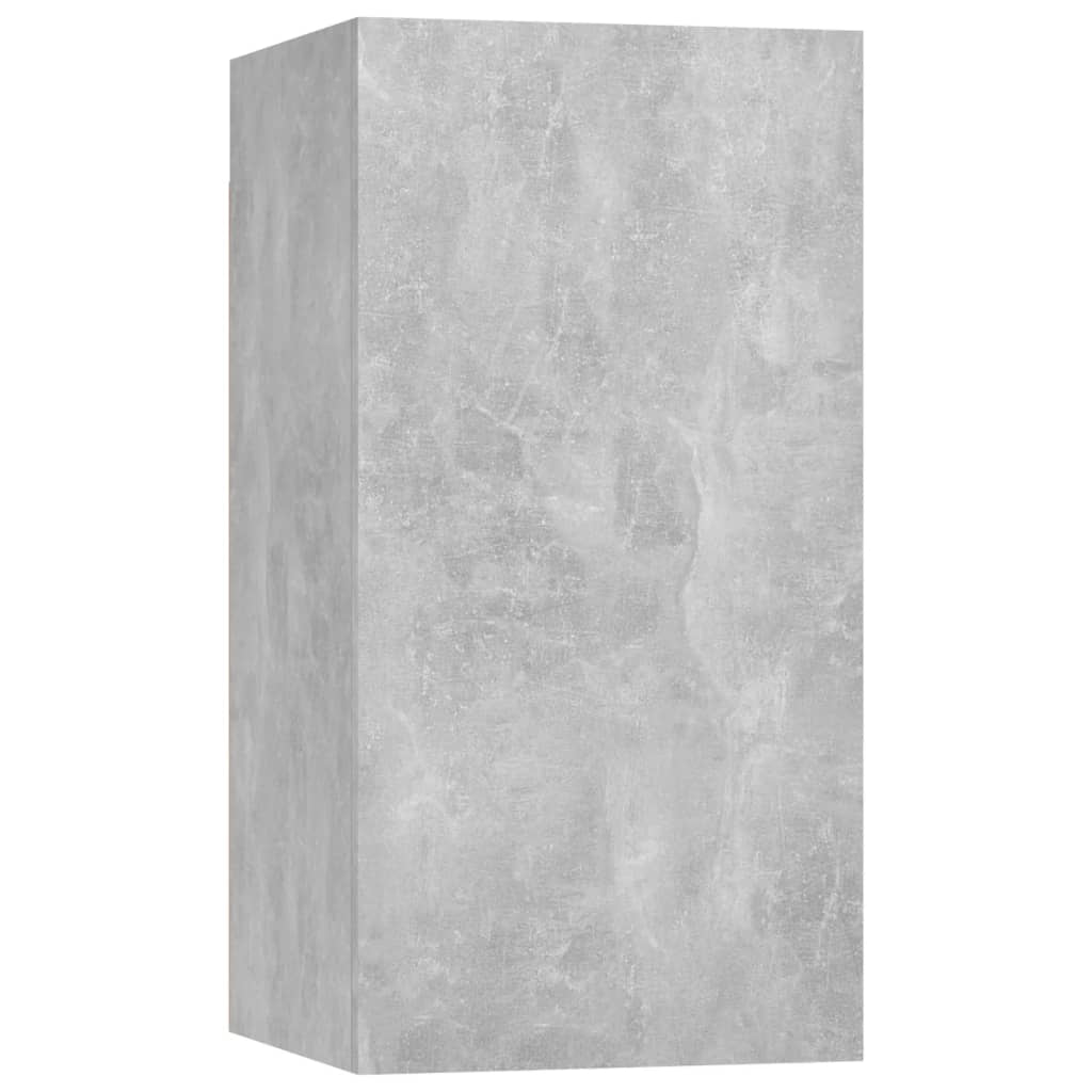 Ensemble de meubles TV 8 pcs Gris béton Bois d'ingénierie - XIOS