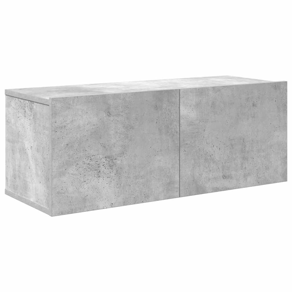 Ensemble de meubles TV 7 pcs Gris béton Bois d'ingénierie - XIOS