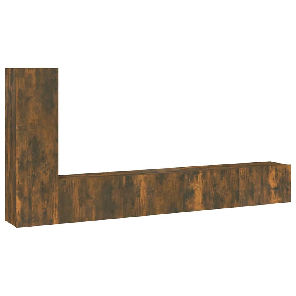 Ensemble de meubles TV 3 pcs Chêne fumé Bois d'ingénierie
