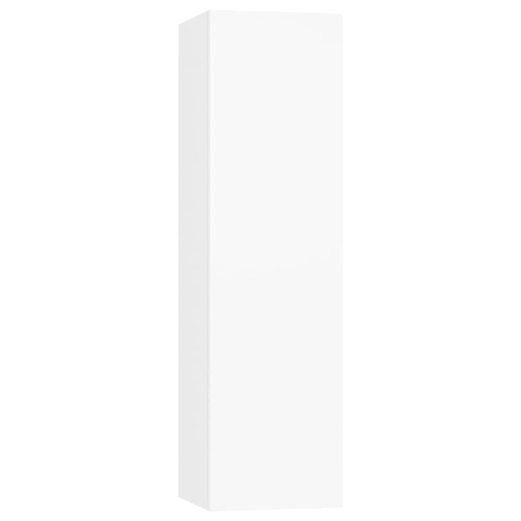 Ensemble de meubles TV 4 pcs Blanc Bois d'ingénierie