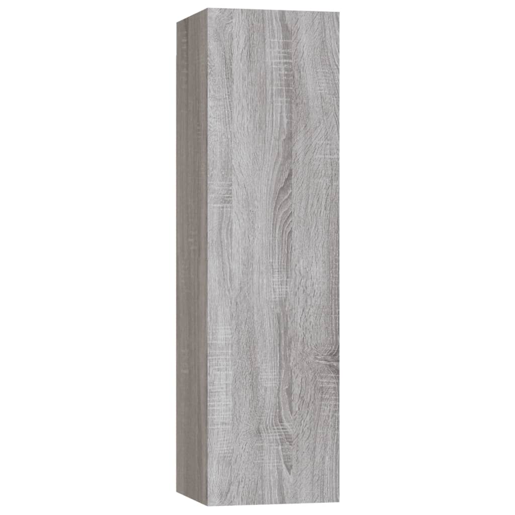 Ensemble de meubles TV 4 pcs Sonoma gris Bois d'ingénierie