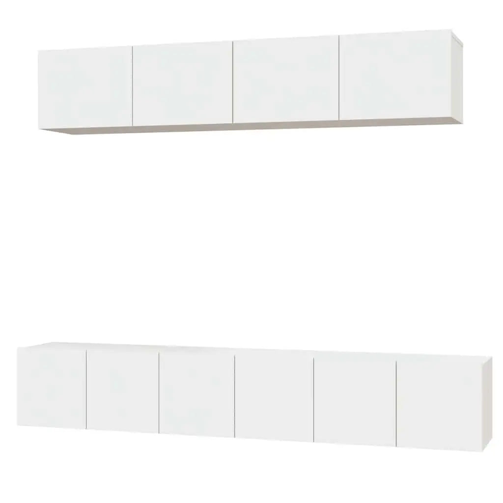 Ensemble de meubles TV 5 pcs Blanc Bois d’ingénierie - XIOS