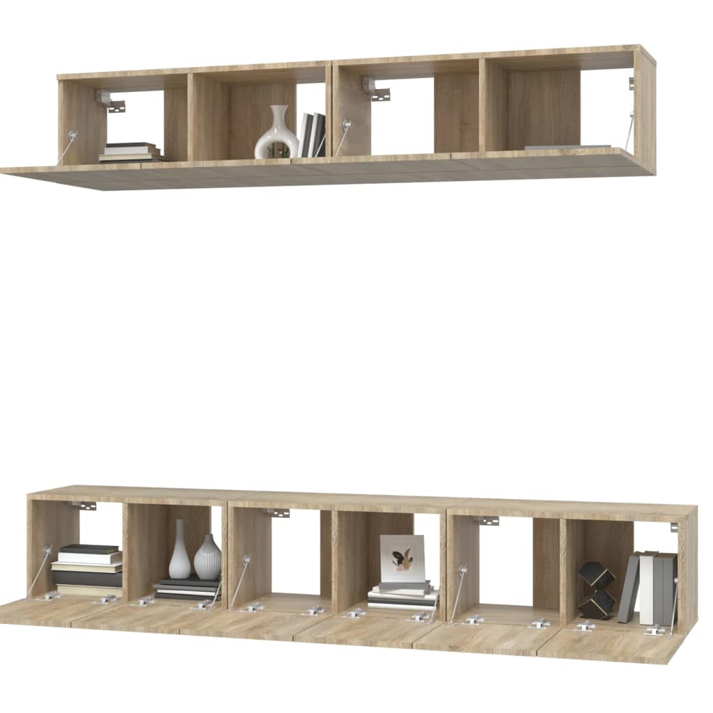 Ensemble de meubles TV 5 pcs Chêne sonoma Bois d'ingénierie - XIOS