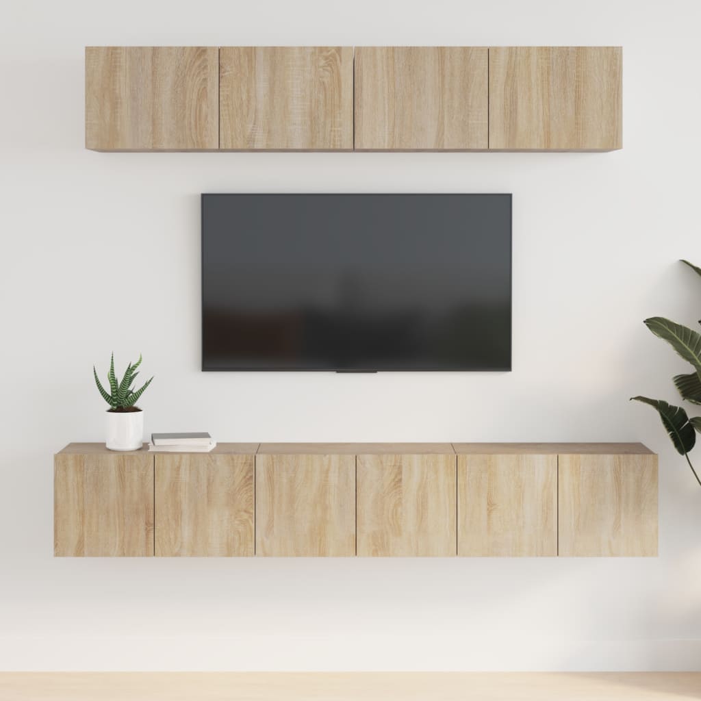 Ensemble de meubles TV 5 pcs Chêne sonoma Bois d'ingénierie - XIOS