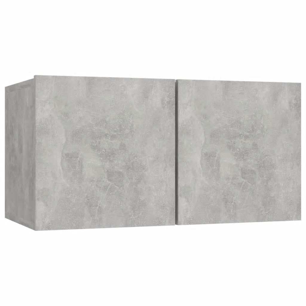 Ensemble de meubles TV 5 pcs Gris béton Bois d'ingénierie - XIOS
