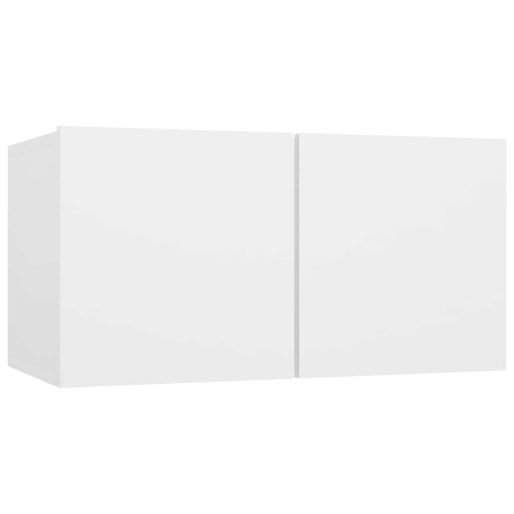 Ensemble de meubles TV 5 pcs Blanc Bois d'ingénierie
