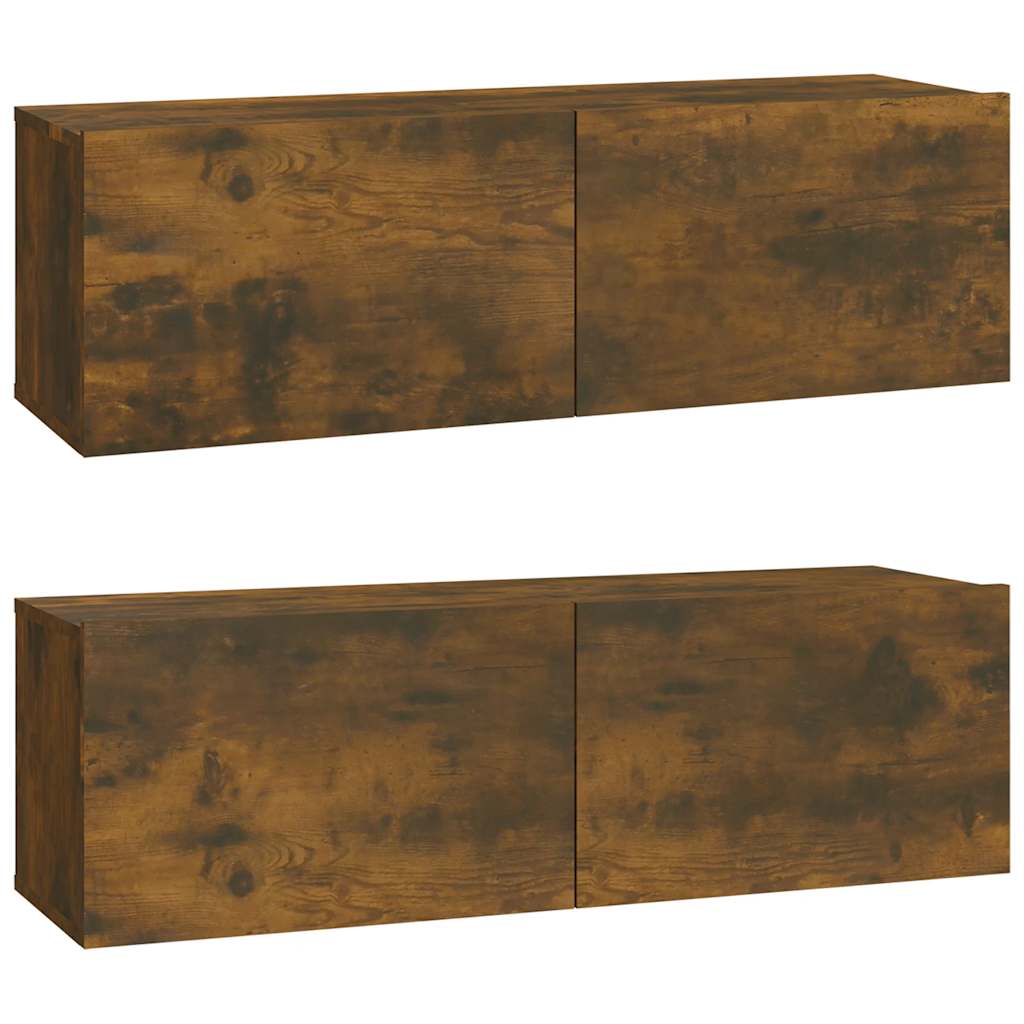 Ensemble de meubles TV 5 pcs Chêne fumé Bois d'ingénierie - XIOS