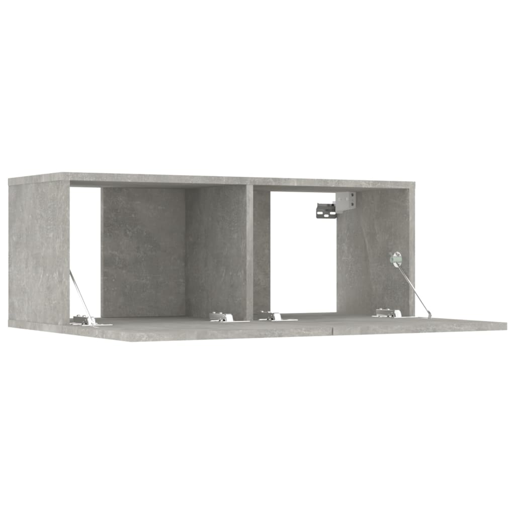 Ensemble de meubles TV 5 pcs Gris béton Bois d'ingénierie - XIOS