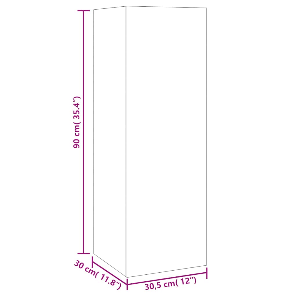 Ensemble de meubles TV 6 pcs Blanc Bois d'ingénierie