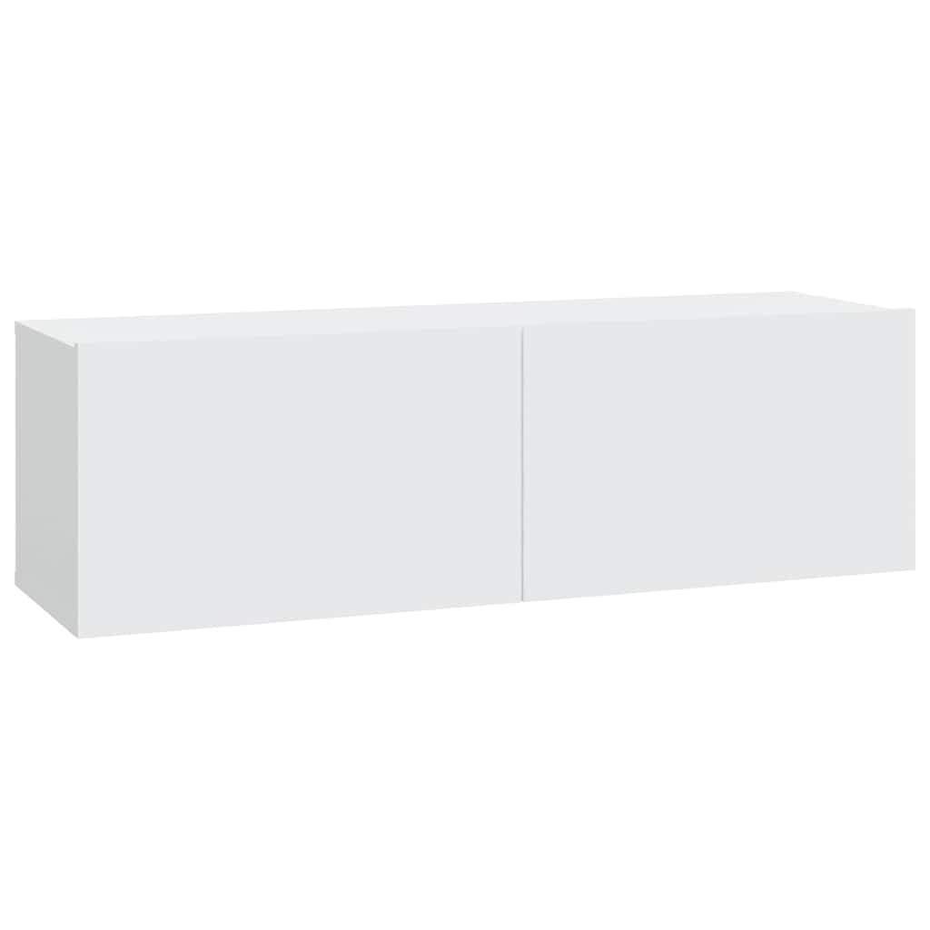 Ensemble de meubles TV 6 pcs Blanc Bois d'ingénierie