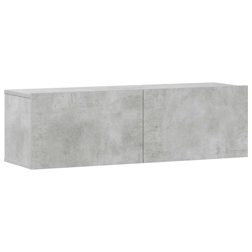 Ensemble de meubles TV 3 pcs Gris béton Bois d'ingénierie - XIOS