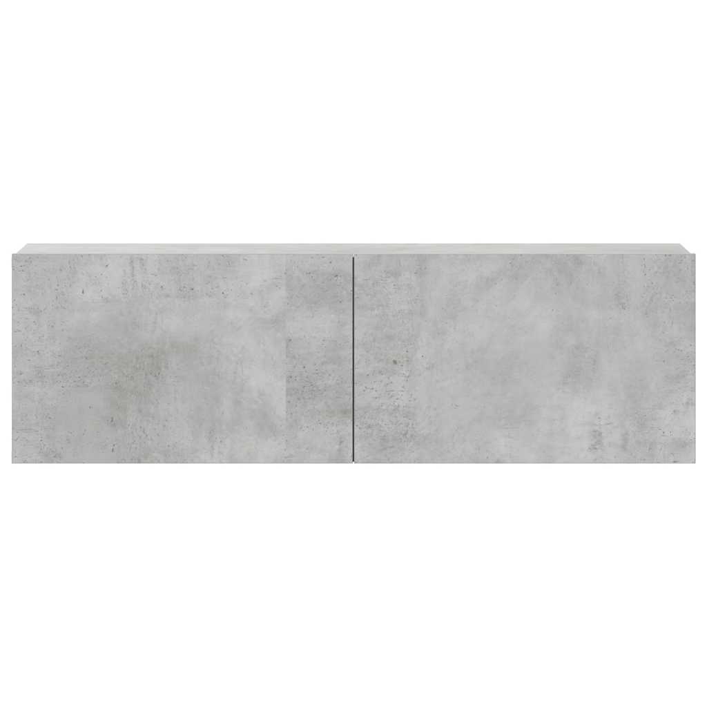 Ensemble de meubles TV 3 pcs Gris béton Bois d'ingénierie - XIOS