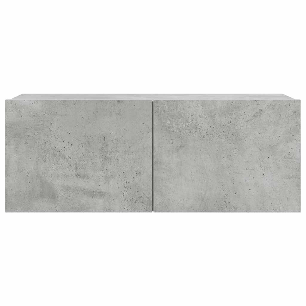 Ensemble de meubles TV 7 pcs Gris béton Bois d'ingénierie - XIOS