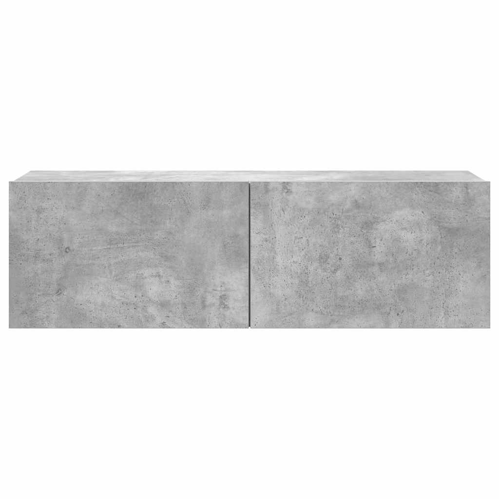 Ensemble de meubles TV 7 pcs Gris béton Bois d'ingénierie - XIOS