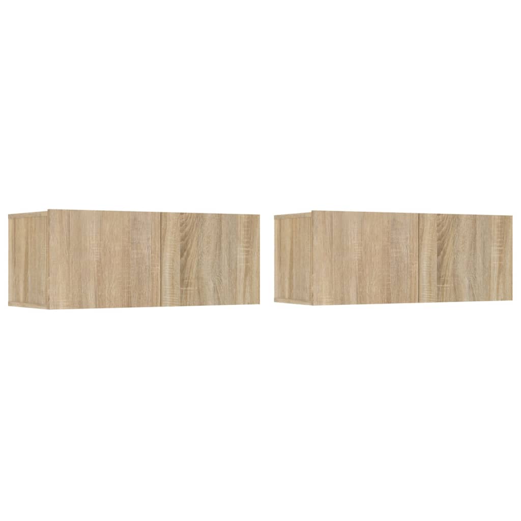 Ensemble de meubles TV 4 pcs Chêne sonoma Bois d'ingénierie - XIOS
