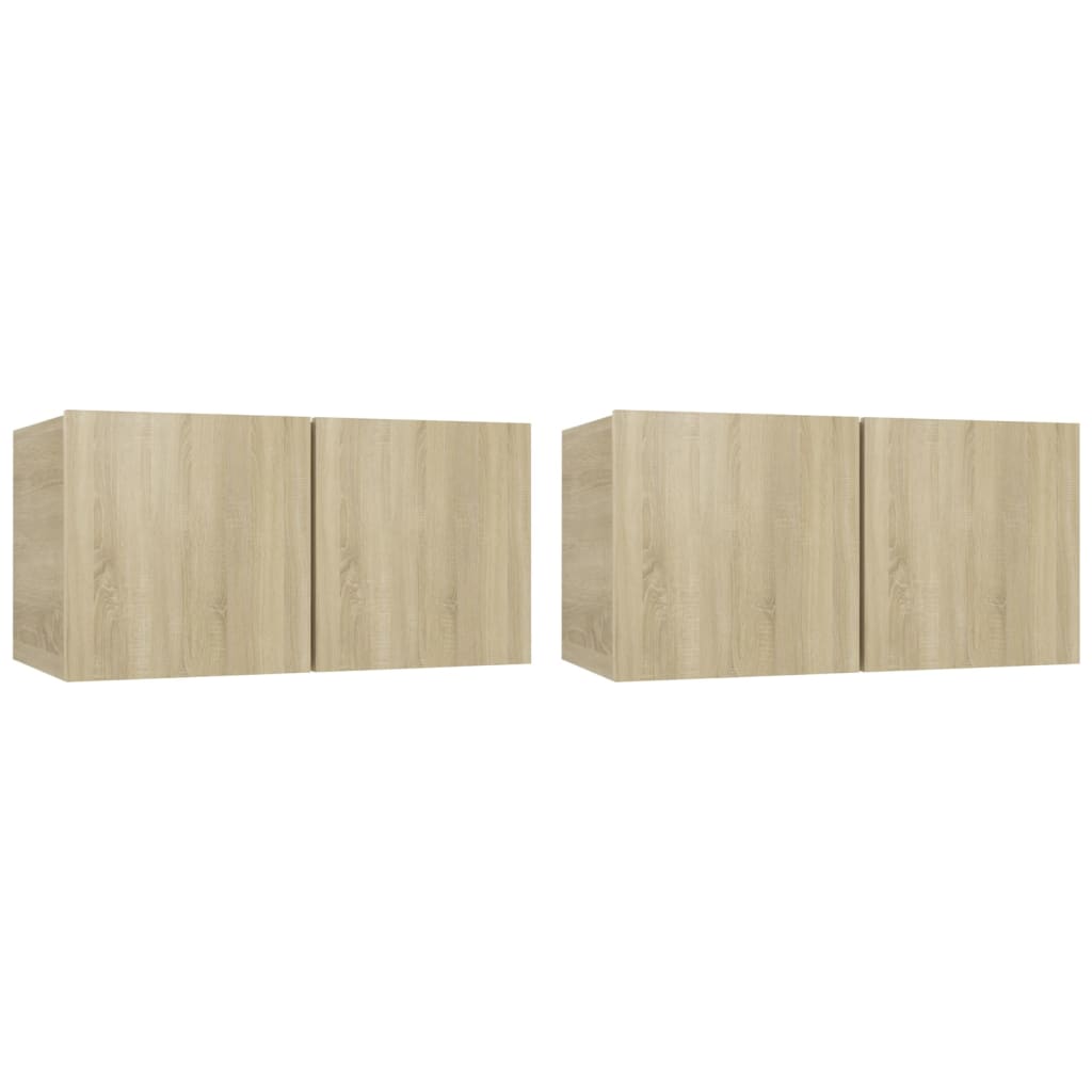 Ensemble de meubles TV 4 pcs Chêne sonoma Bois d'ingénierie - XIOS