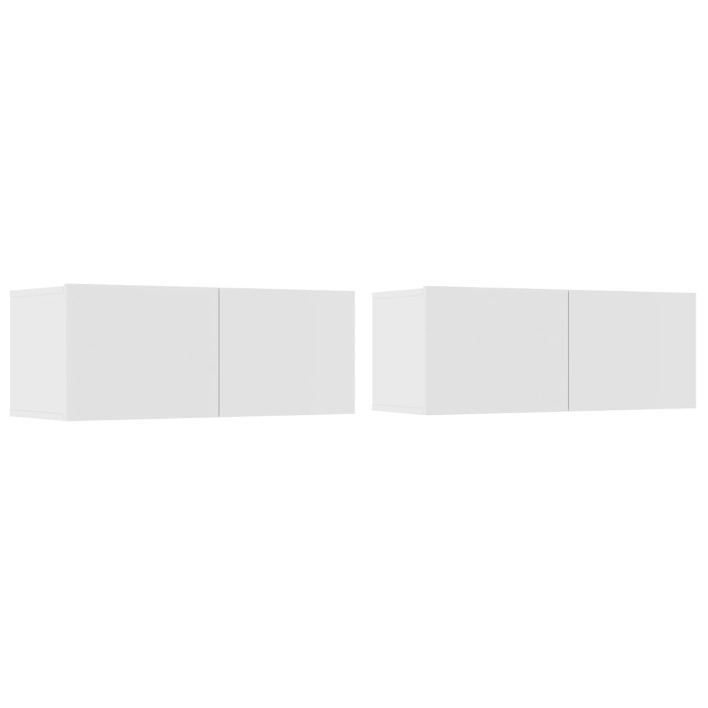 Ensemble de meubles TV 4 pcs Blanc Bois d'ingénierie - XIOS