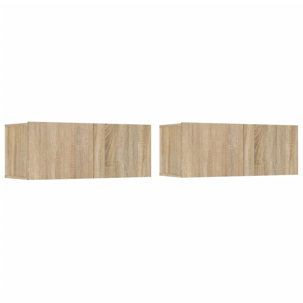 Ensemble de meubles TV 4 pcs Chêne sonoma Bois d'ingénierie - XIOS