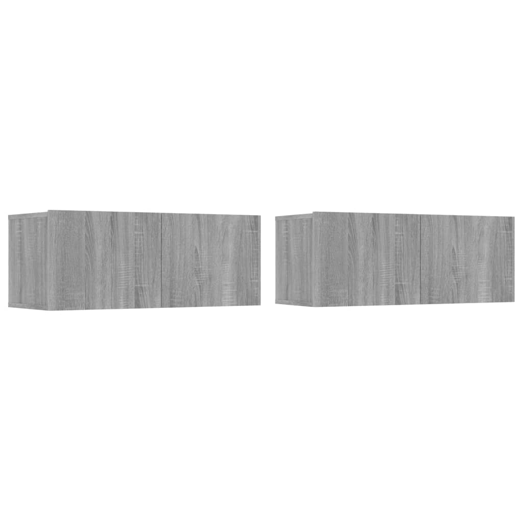 Ensemble de meubles TV 4 pcs Sonoma gris Bois d'ingénierie - XIOS