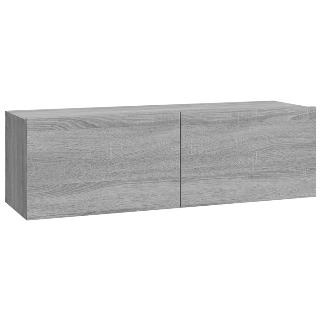 Ensemble de meubles TV 4 pcs Sonoma gris Bois d'ingénierie - XIOS
