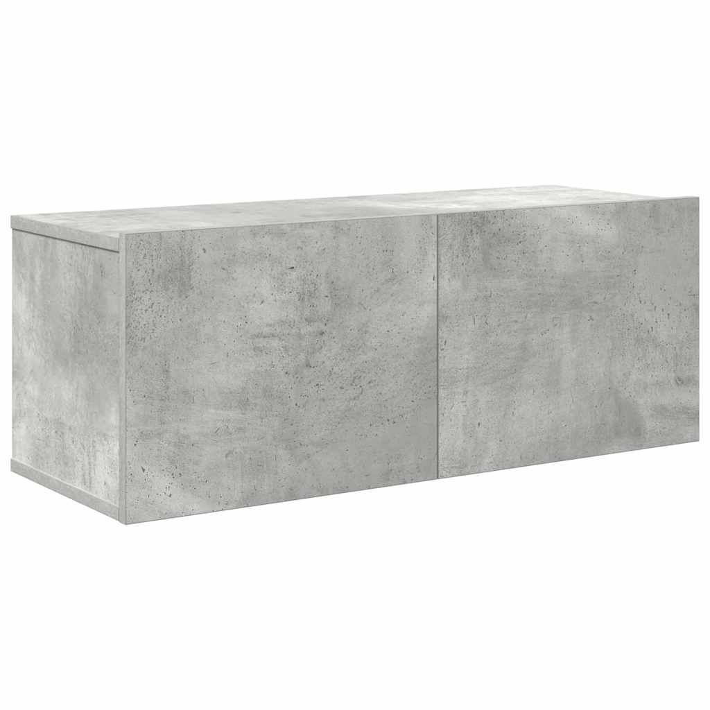 Ensemble de meubles TV 7 pcs Gris béton Bois d'ingénierie - XIOS