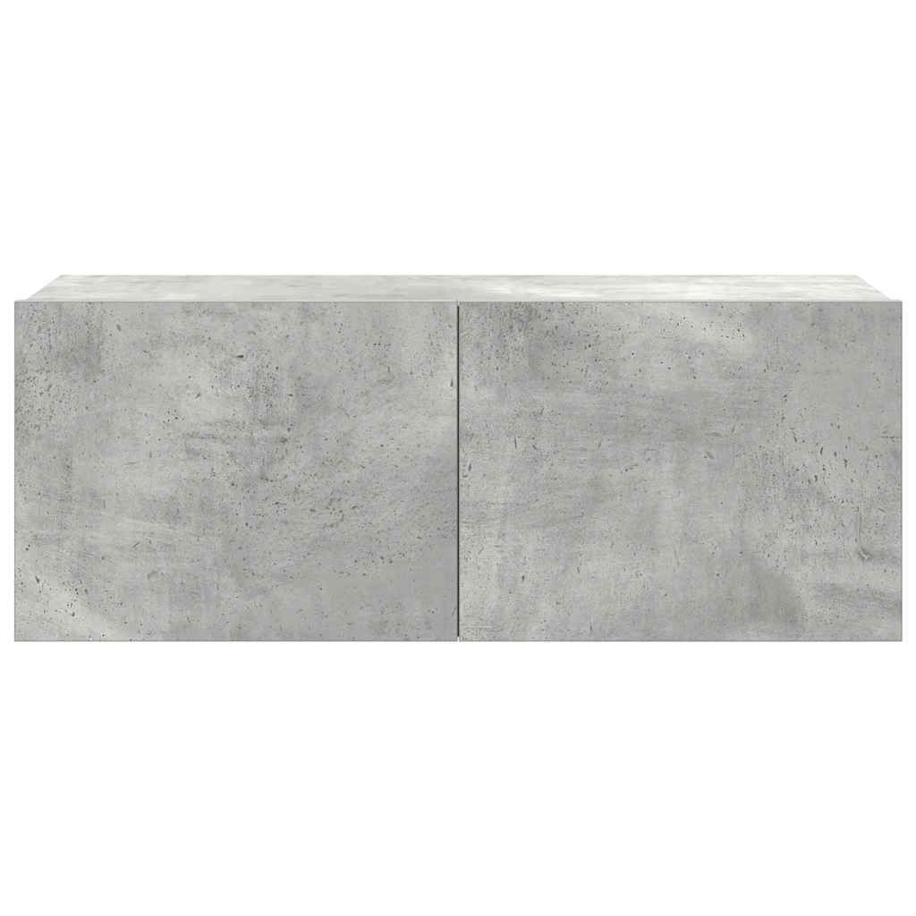 Ensemble de meubles TV 7 pcs Gris béton Bois d'ingénierie - XIOS