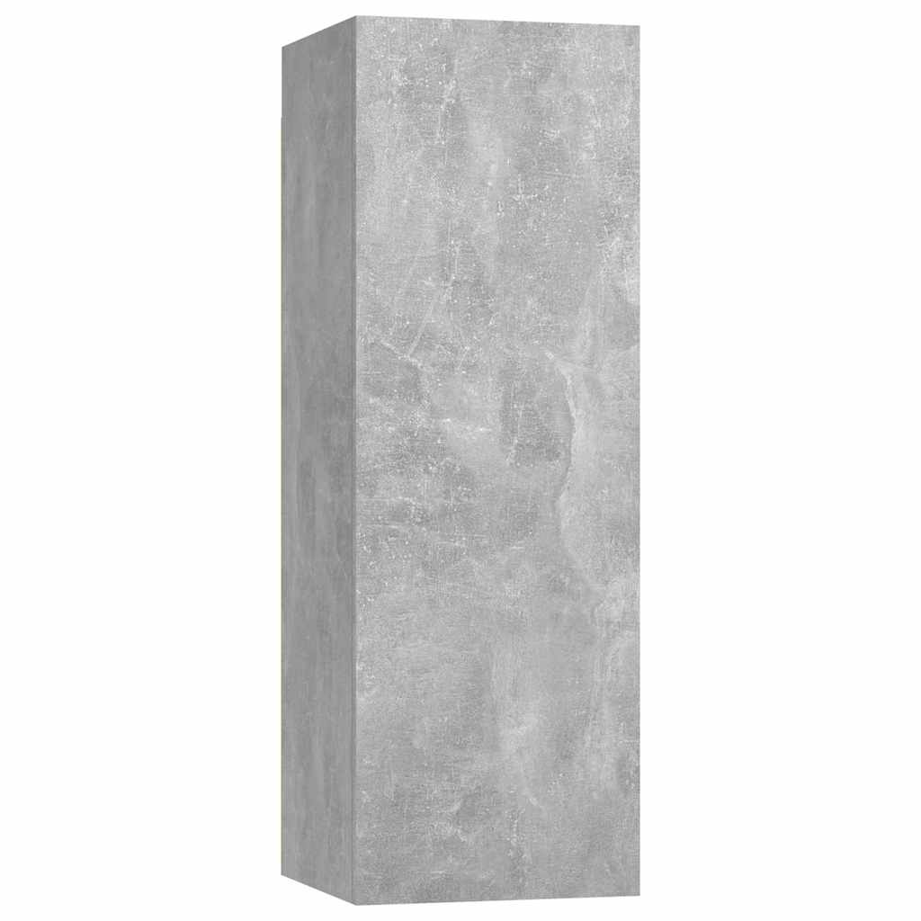 Ensemble de meubles TV 6 pcs Gris béton Bois d'ingénierie